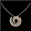 Image 1 : 6.43ctw Diamond Pendant in 18K Gold