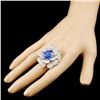 Image 3 : 18K Gold Ring w/ 9.35ct Tanzanite & 5.52ctw Diam
