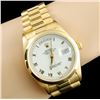 Image 5 : 36MM Rolex Day-Date Watch 18K Gold White Roman Dia