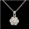 Image 2 : 0.65ctw Diamond Pendant in 14K Gold