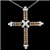 Image 2 : 1.39ctw Fancy Diamond Pendant in 18K Gold