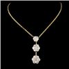 Image 1 : 14K Gold Necklace with 2.10ctw Diamonds