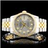 Image 2 : 36mm Diamond Rolex DateJust Watch