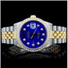 Image 2 : Diamond 36MM Rolex DateJust Watch in YG/SS