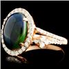 Image 1 : 2.00ct Opal & .55ctw Diam Ring in 14K Gold