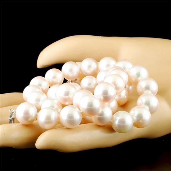 14K Gold Necklace Tahitian South Sea Pearl 14-15MM