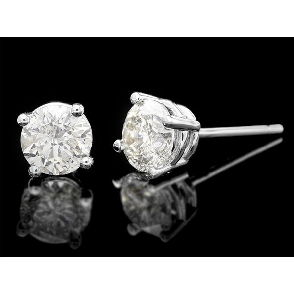 Diamond Earrings: 1.00ct, 14k White Gold