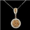 Image 2 : 14K Gold Necklace with 1.90ctw Diamonds