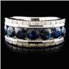 Image 2 : 2.02ct Sapphire & 0.13ctw Diamond Ring in 14K WG