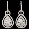 Image 2 : 1.28ctw Diamond Earrings in 14K Gold