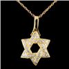 Image 2 : 0.59ctw Diamond Pendant in 14K Gold