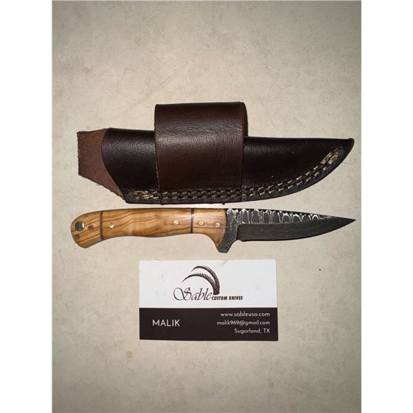 Sable Custom Knife & Sheath