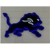 Image 1 : Detroit Lions LED Neon Wall Sign (22" x 36") w/ power supply and dimmer.