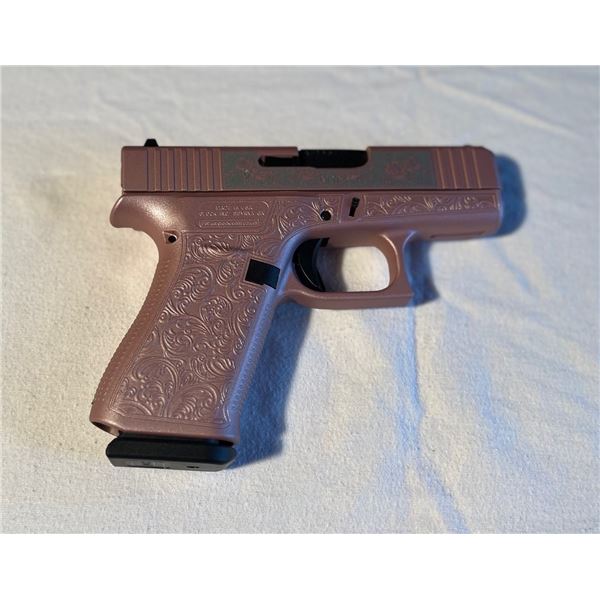 Glock Model 43X 9mm Pistol w/  Glock & Roses  Finish (Winner must be at least 21 YOA)