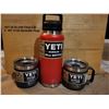 Image 1 : Yeti Rambler 36oz Bottle w/ Chug Cap & 2 - Rambler 14oz Stackable Mugs w/ MS Lids