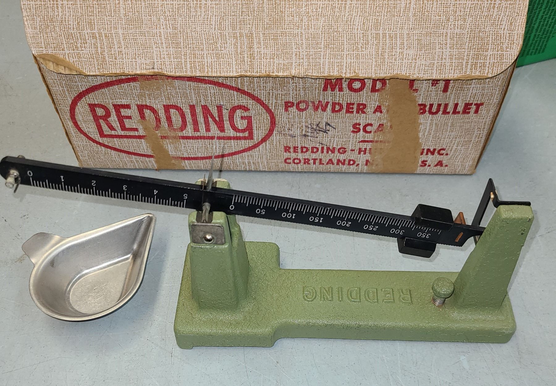 Bullet Scale Model Vintage Redding Powder and Bullet Scale Model # 1 in Original Box