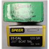 Image 1 : BULLETS 25 Cal  Speer BT 120 gr x 45 rds + Sierra HP 120 gr x 50 rds