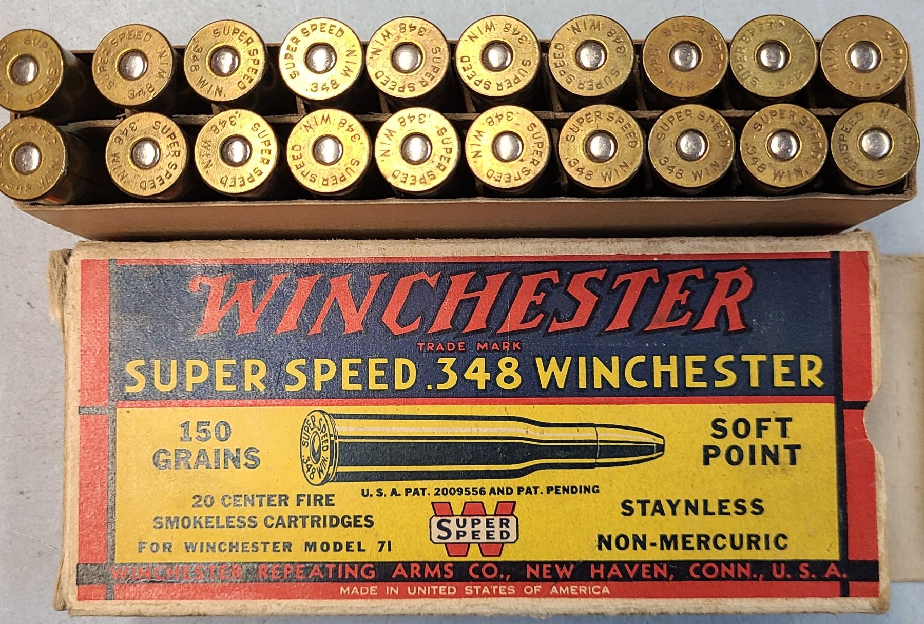 348 Bullets COLLECTOR Ammo Winchester 348 Win 150 gr Soft Point - 20 rds