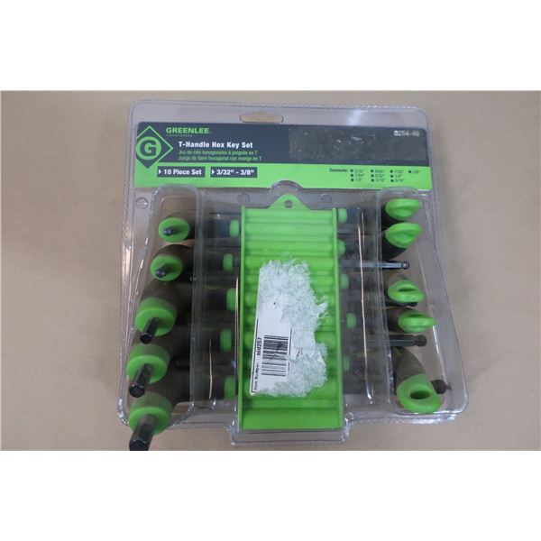 GREENLEE 0254-40 HEX-KEY WRENCH SET, T-HANDLE, 10-PIECE - Continental ...