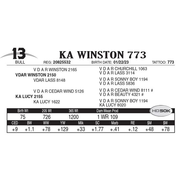 KA Winston 773