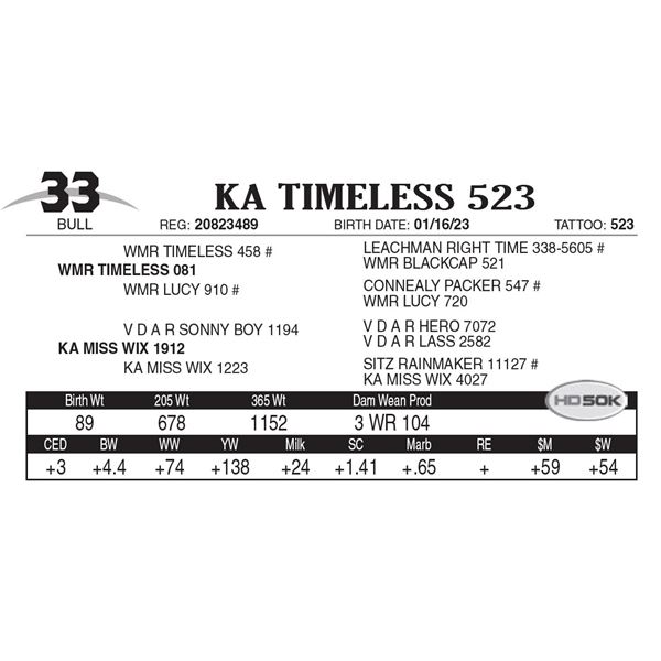 KA Timeless 523
