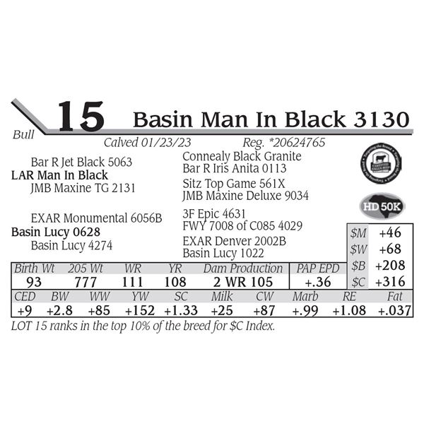 Basin Man In Black 3130