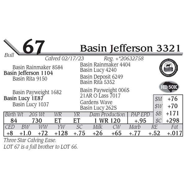 Basin Jefferson 3321