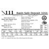 Image 1 : Basin Safe Deposit 3266