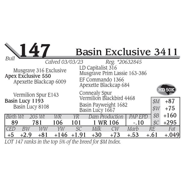 Basin Exclusive 3411