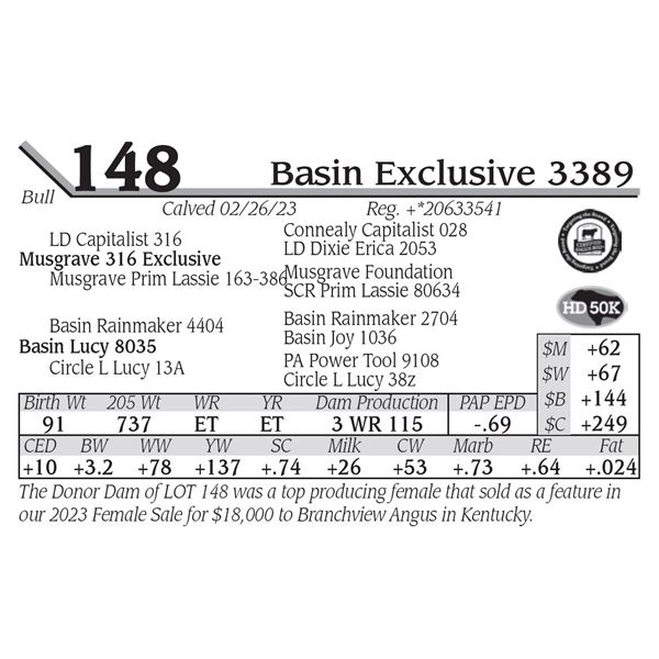 Basin Exclusive 3389