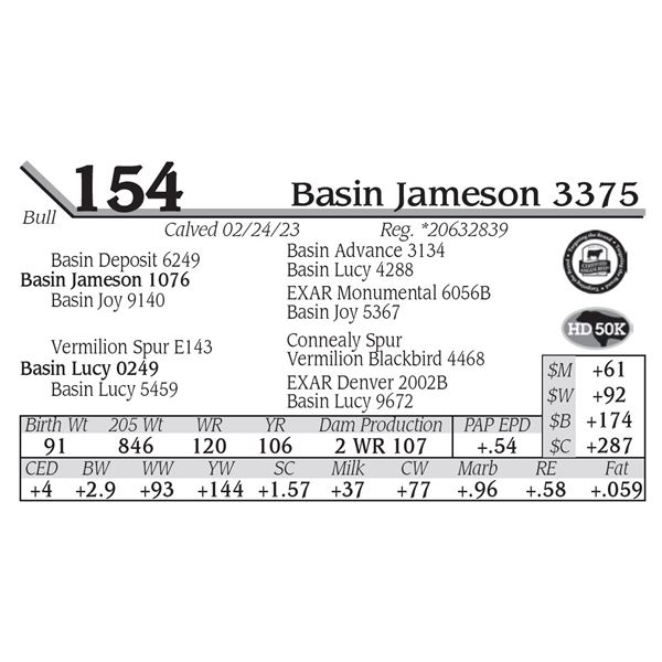Basin Jameson 3375