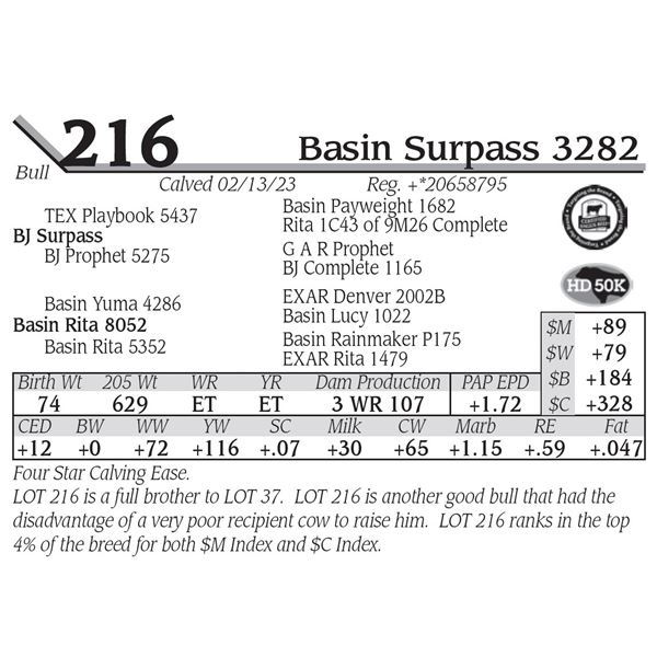 Basin Surpass 3282