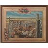 Image 1 : 1950 Lone Star Beer Cowboy Cattle Pens Sign