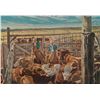 Image 2 : 1950 Lone Star Beer Cowboy Cattle Pens Sign