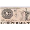 Image 3 : Republic of Texas Mirabeau Lamar Signed $20 Note