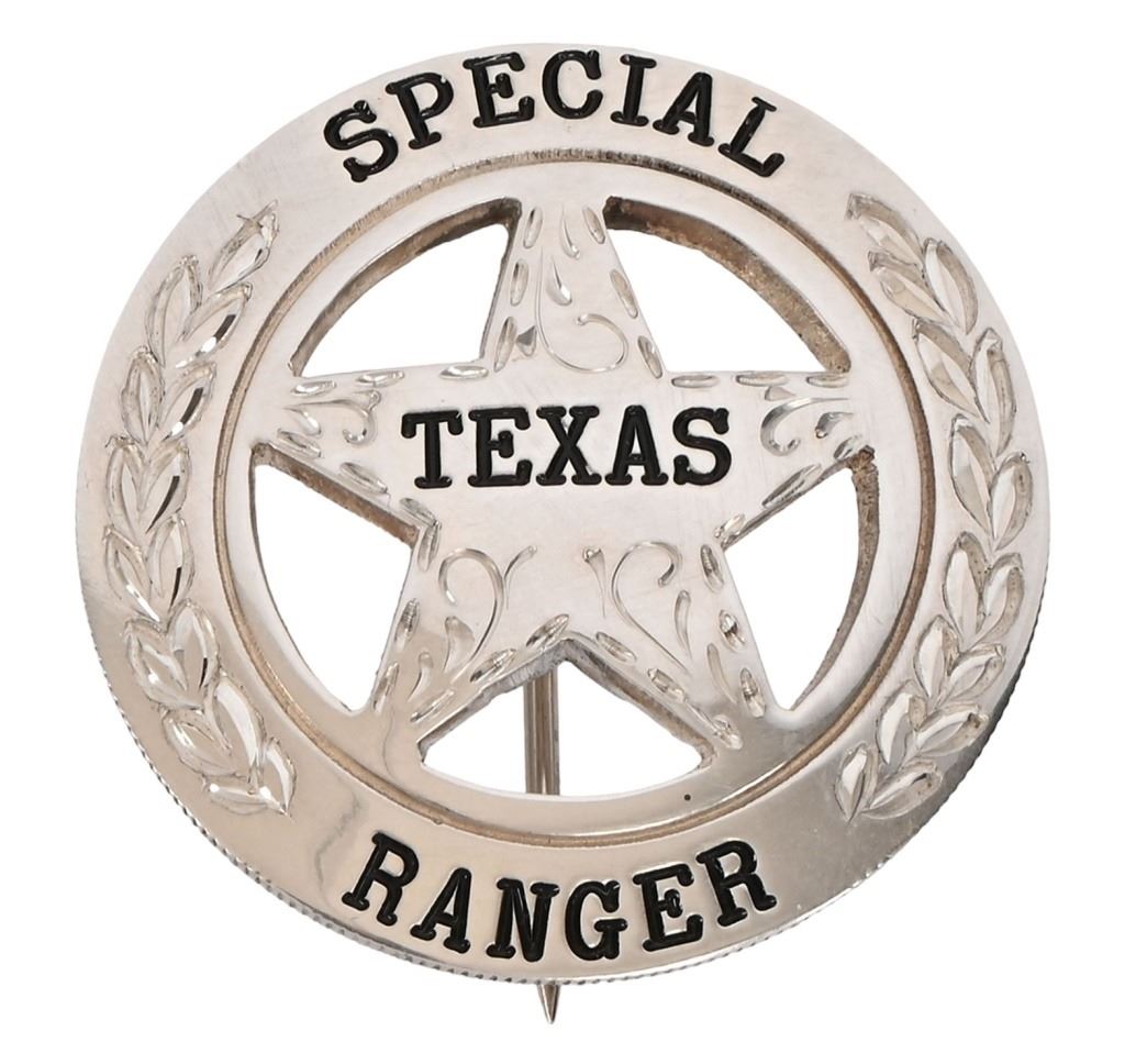 Special Texas Ranger Badge 1948 Cinco Peso