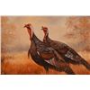 Image 2 : Texas Turkeys M. Caroselli Original Oil Painting