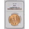 Image 1 : 1927 Saint Gaudens $20 Gold Coin NGC MS62