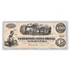 Image 1 : 1863 Confederate $100 Civil War Note Railroad