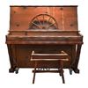 Image 1 : Ultra Rare W.R. Dallas Upright Piano & Bench