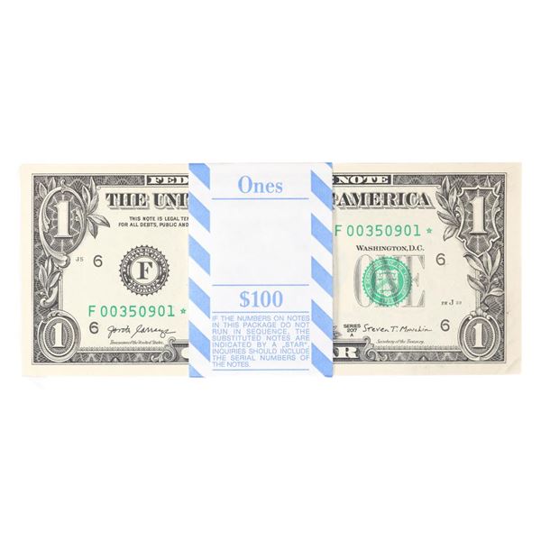 Pack of (100) Consecutive 2017A $1 Federal Reserve STAR Notes Atlanta