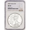 Image 1 : 2007 $1 American Silver Eagle Coin NGC MS70