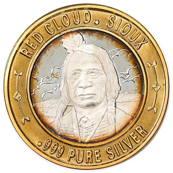 .999 Silver Daniel Boone, Explorers of the American West Gaming Token