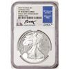 Image 1 : 2016-W $1 Proof American Silver Eagle Coin NGC PF70 Ultra Cameo Edmund Moy Signature