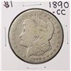 Image 1 : 1890-CC $1 Morgan Silver Dollar Coin