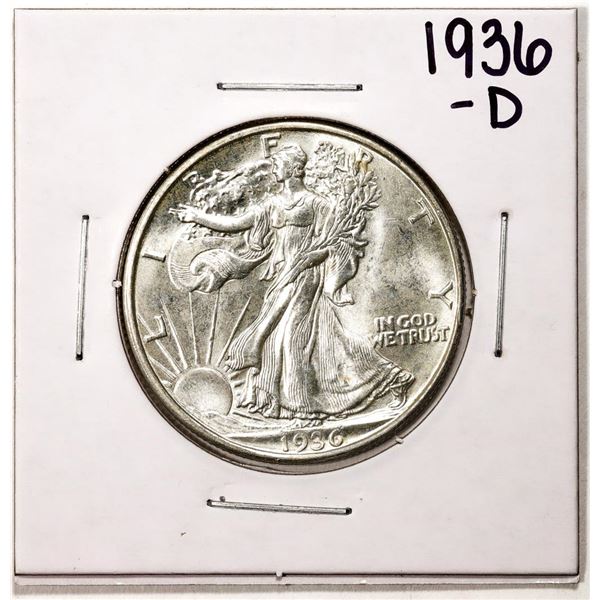 1936-D Walking Liberty Half Dollar Coin