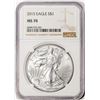 Image 1 : 2015 $1 American Silver Eagle Coin NGC MS70