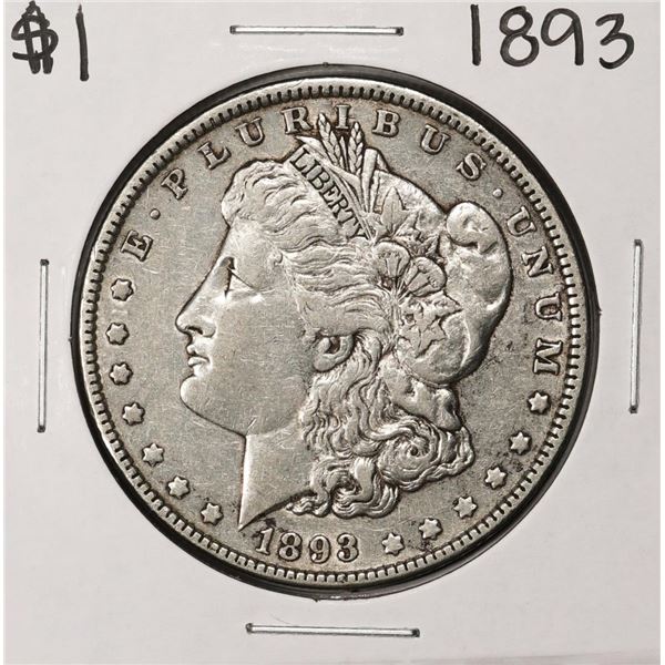 1893 $1 Morgan Silver Dollar Coin