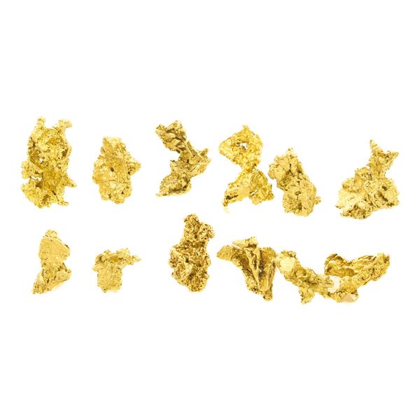 Lot of Mexico Gold Nuggets 3.07 Grams Total Weight