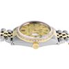 Image 7 : Rolex Mens Two Tone Champagne Index Diamond Datejust Wristwatch With Rolex Box